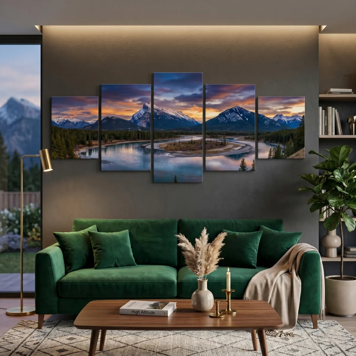 Gallery wrap five-panel canvas set | PrintPosters.in