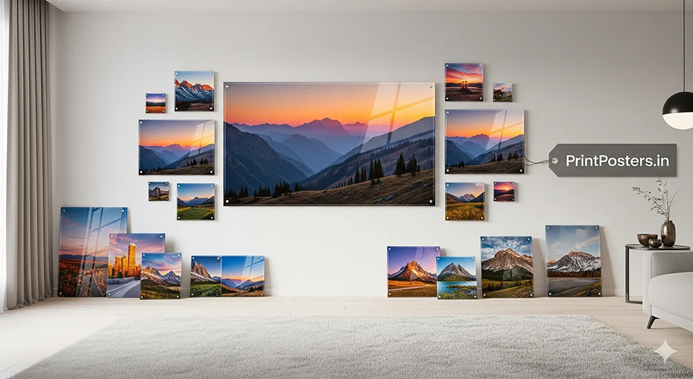 Large Acrylic Photo Frame example — PrintPosters.in