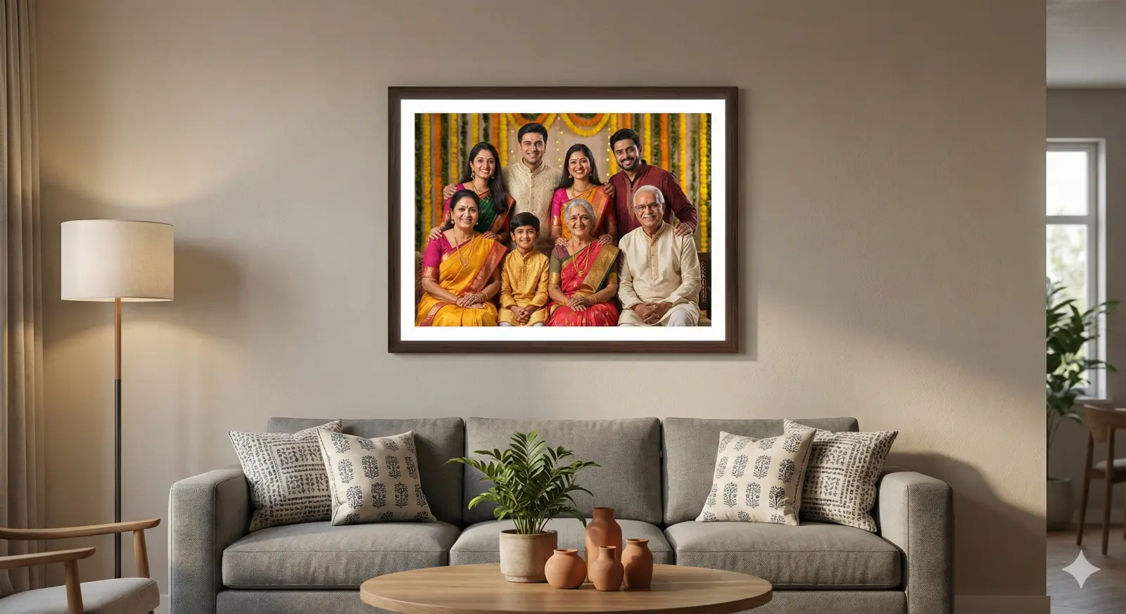 HD print LED photo frame close-up | PrintPosters.in